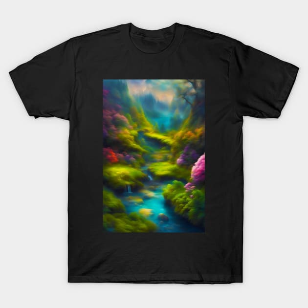 A Landscape in a Fantasy World T-Shirt by JDI Fantasy Images